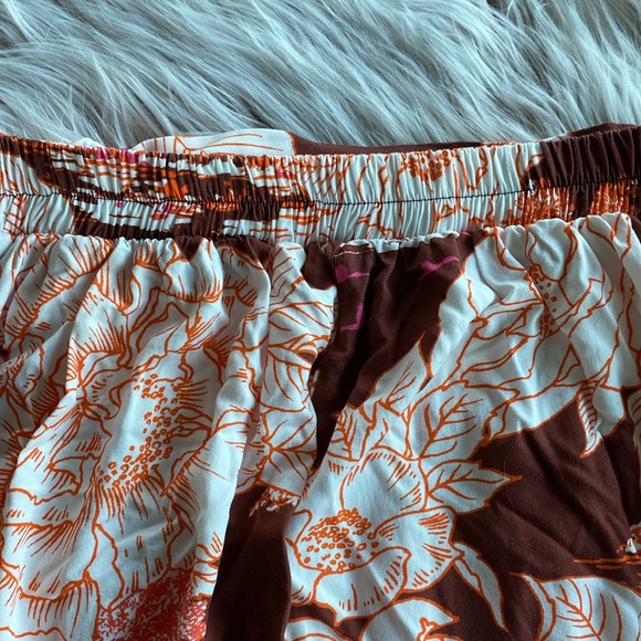 MAAJI Anthro Revolve Watercolour Blush Chloe Long Wrap Skirt Size Medium - Picture 7 of 11